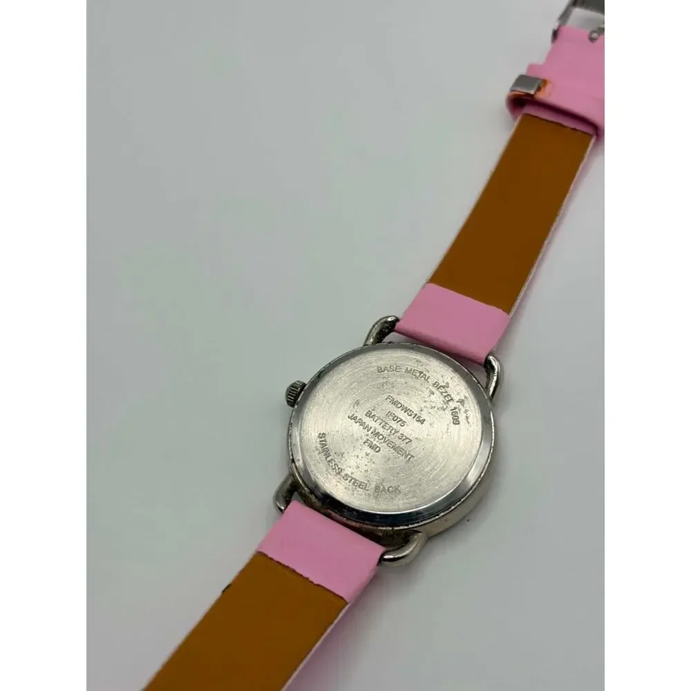 Silver & Pink Classic Watch